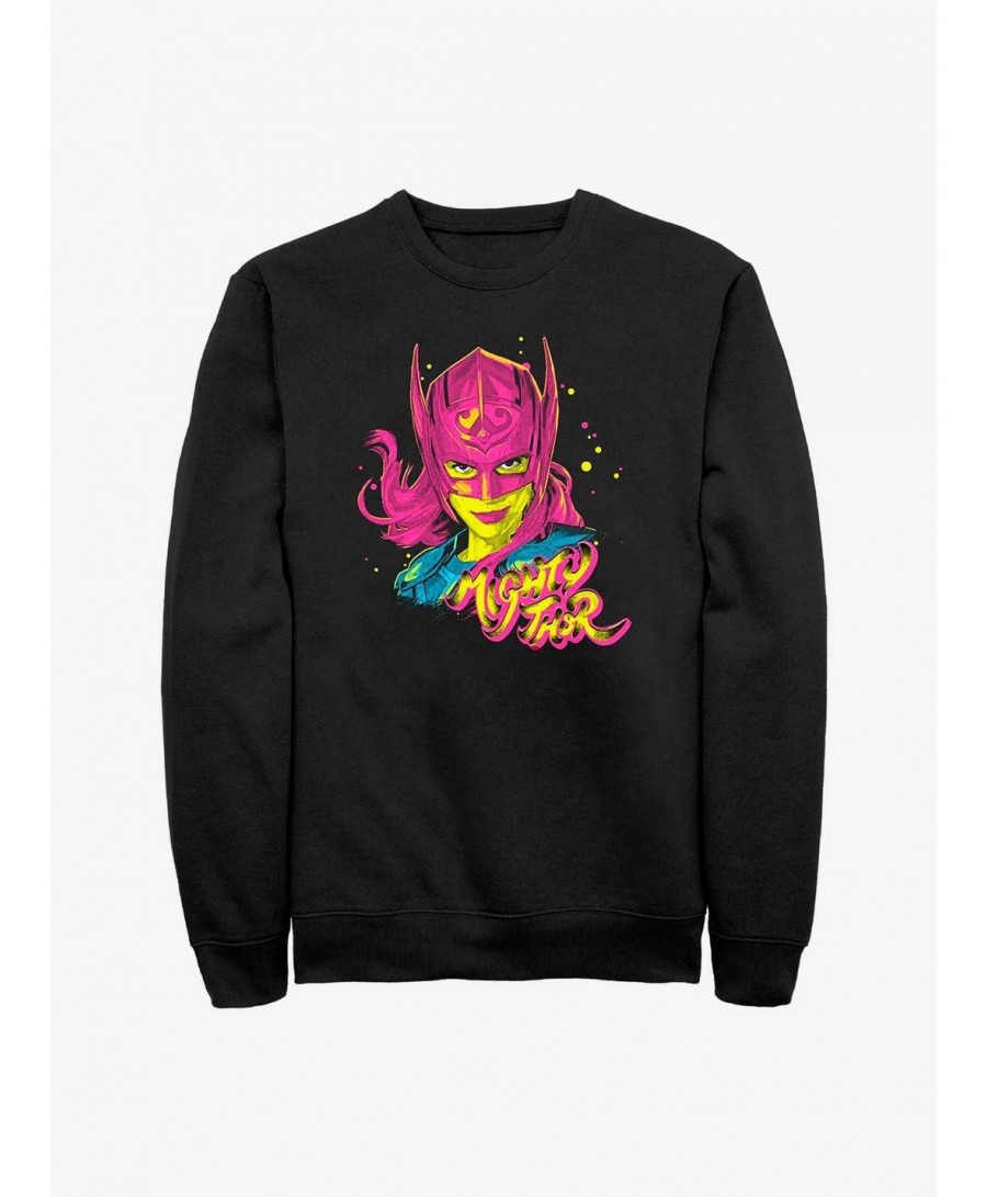 Premium Marvel Thor: Love And Thunder Pop Art Thor Sweatshirt $14.46 Sweatshirts