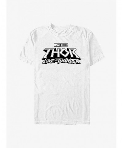 Limited-time Offer Marvel Thor: Love And Thunder Logo T-Shirt $6.52 T-Shirts