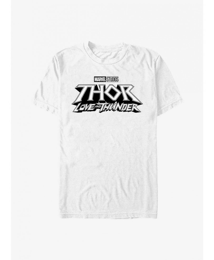 Limited-time Offer Marvel Thor: Love And Thunder Logo T-Shirt $6.52 T-Shirts