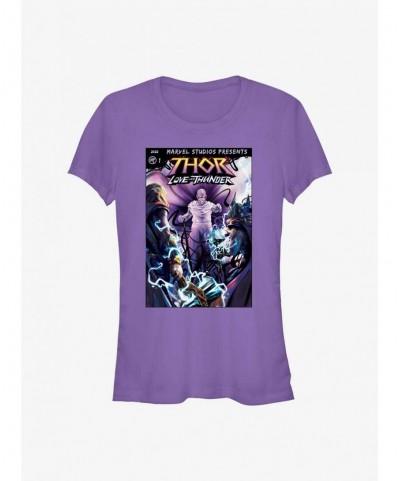 Premium Marvel Thor: Love and Thunder Gorr Comic Cover Girls T-Shirt $6.31 T-Shirts