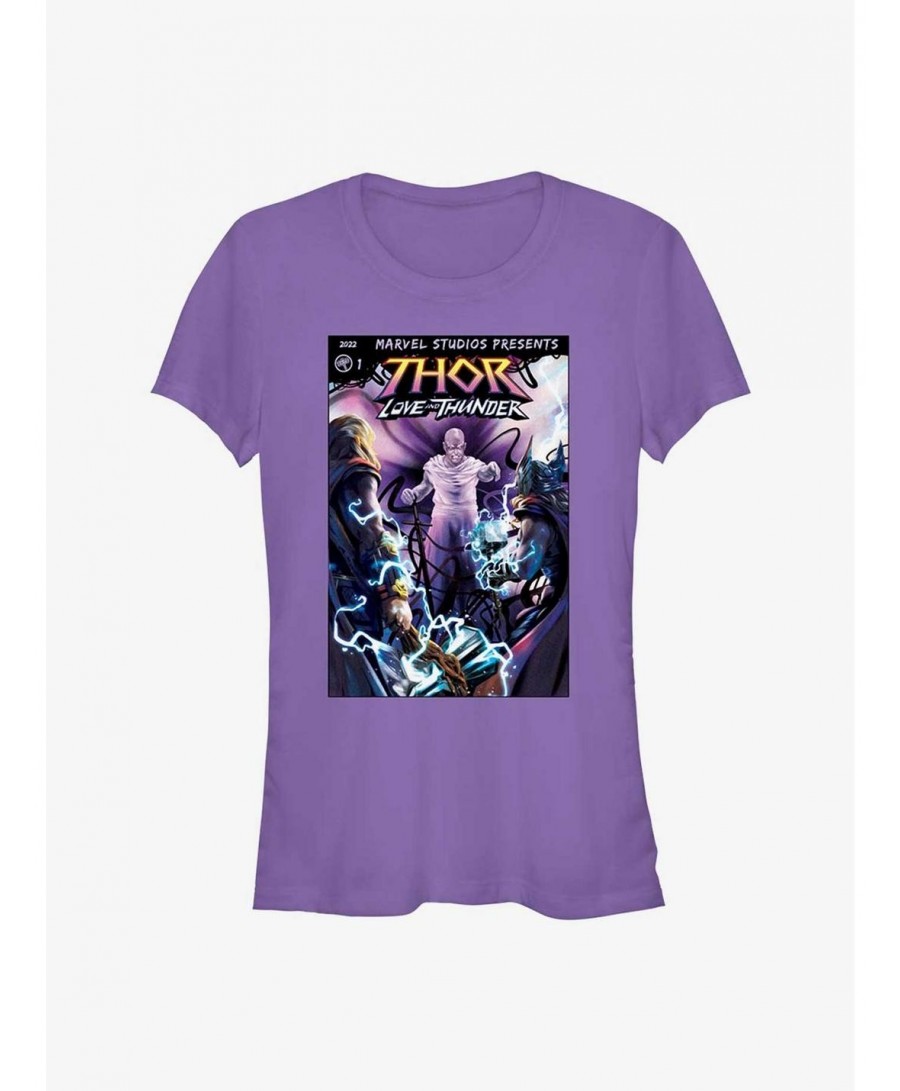 Premium Marvel Thor: Love and Thunder Gorr Comic Cover Girls T-Shirt $6.31 T-Shirts