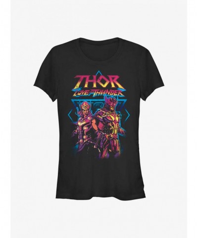 Crazy Deals Marvel Thor: Love and Thunder Grunge Thunder Girls T-Shirt $6.63 T-Shirts