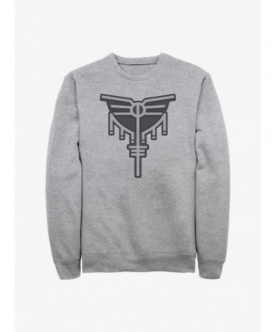 Limited-time Offer Marvel Thor: Love And Thunder Silver Symbol Sweatshirt $9.74 Sweatshirts