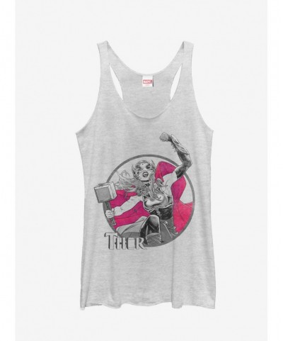 Discount Marvel Jane Foster Thor Hammer Girls Tanks $8.29 Tanks