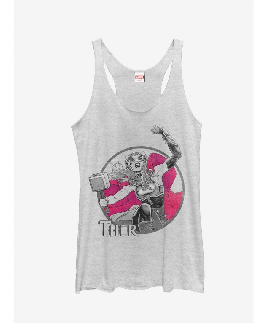 Discount Marvel Jane Foster Thor Hammer Girls Tanks $8.29 Tanks