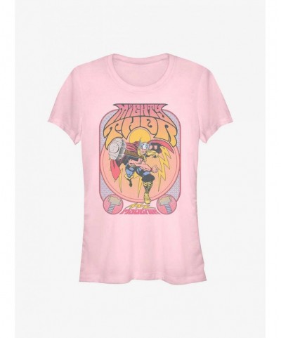 Sale Item Marvel Mighty Thor Mjolnir Girls T-Shirt $6.63 T-Shirts