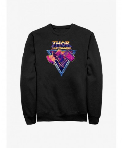 Unique Marvel Thor: Love and Thunder Mjolnir and Stormbreaker Sweatshirt $11.51 Sweatshirts