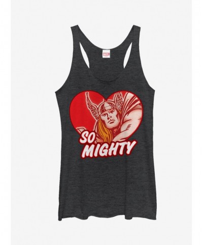 Cheap Sale Marvel Thor Be Mighty Heart Girls Tanks $8.70 Tanks