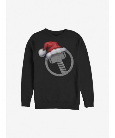 Flash Deal Marvel Thor Holiday Hat Sweatshirt $8.86 Sweatshirts