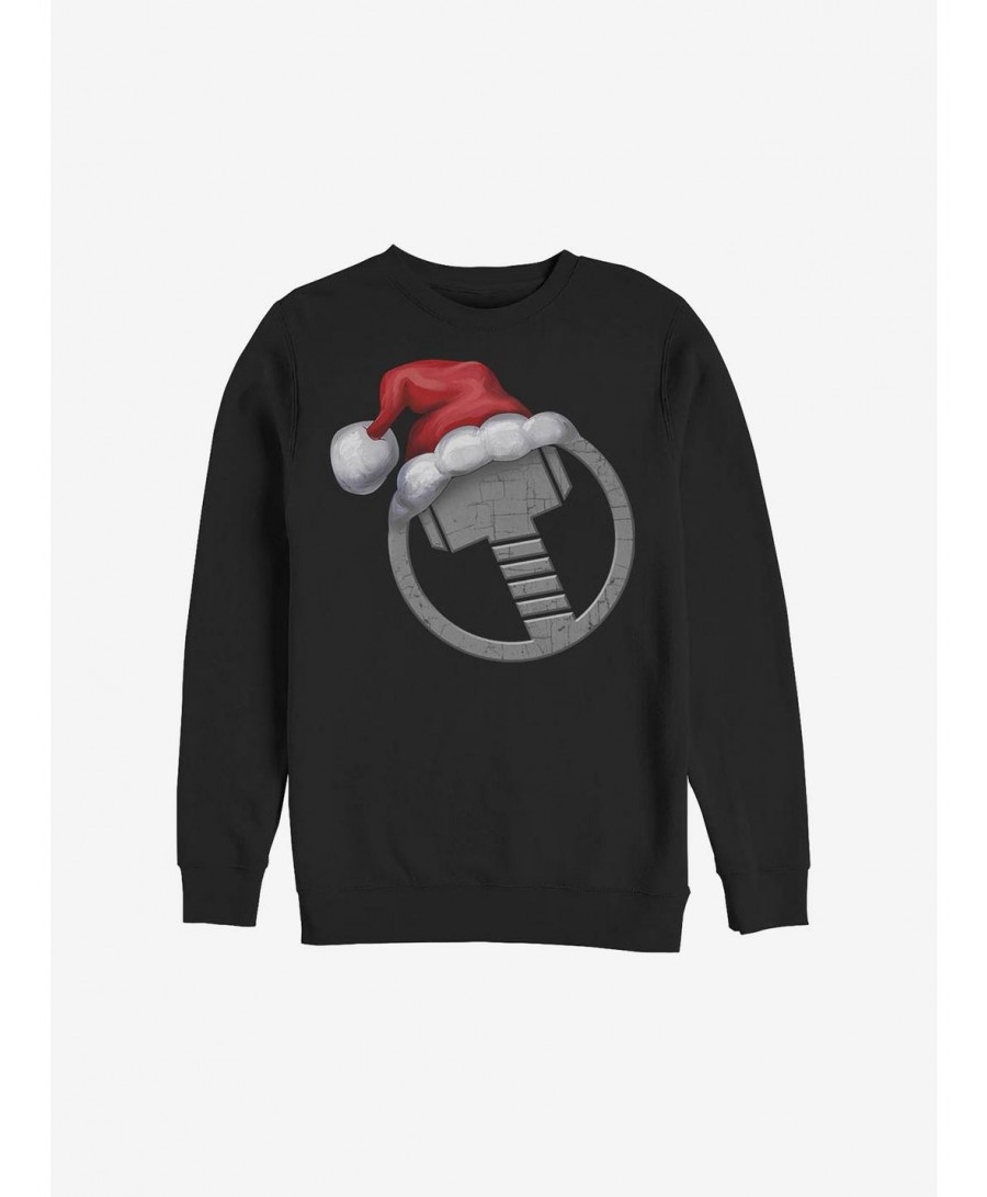 Flash Deal Marvel Thor Holiday Hat Sweatshirt $8.86 Sweatshirts