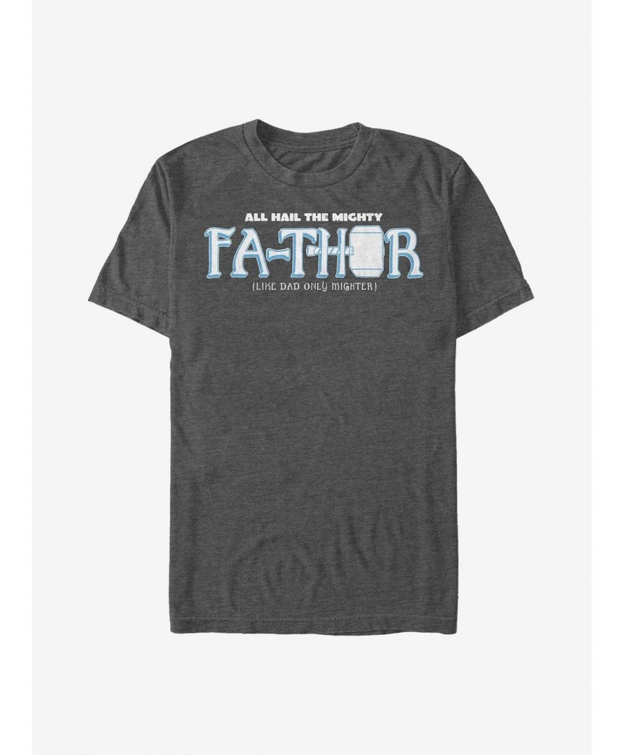 Hot Sale Marvel Thor Mighty Fa-Thor T-Shirt $4.81 T-Shirts