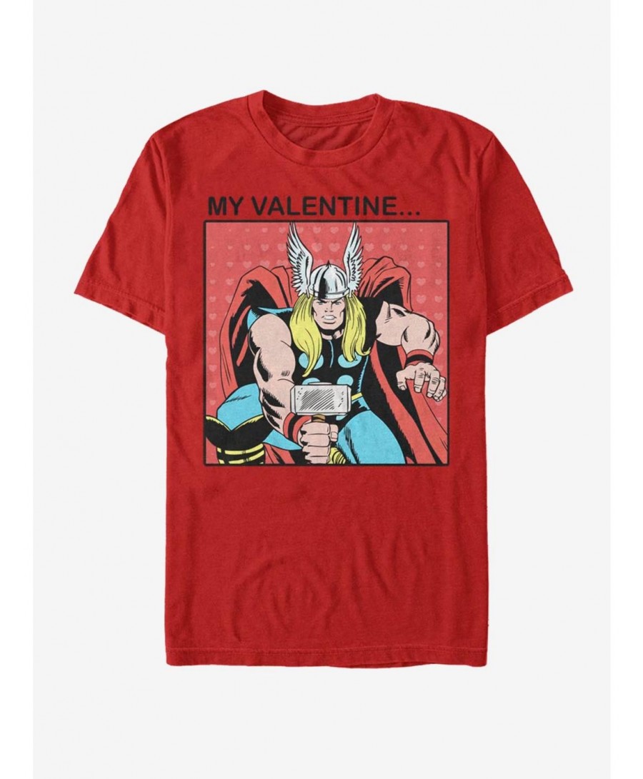 Big Sale Marvel Thor My Valentine T-Shirt $5.44 T-Shirts