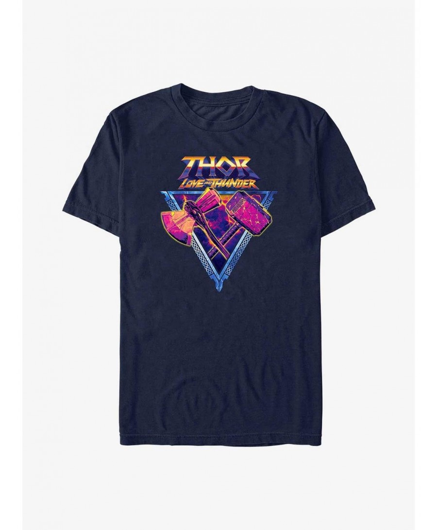 Special Marvel Thor: Love and Thunder Mjolnir and Stormbreaker T-Shirt $5.59 T-Shirts