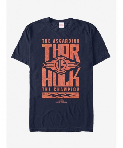 Festival Price Marvel Thor Thor and Hulk Stack T-Shirt $5.44 T-Shirts