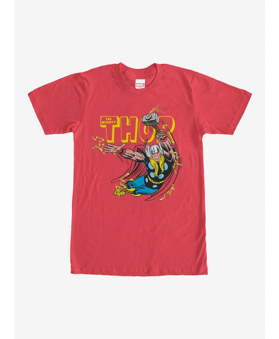 Exclusive Price Marvel Mighty Thor Thunder T-Shirt $6.68 T-Shirts