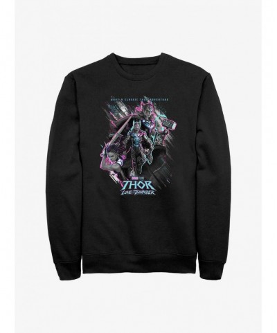 Exclusive Price Marvel Thor: Love And Thunder Classic Adventure Sweatshirt $13.87 Sweatshirts