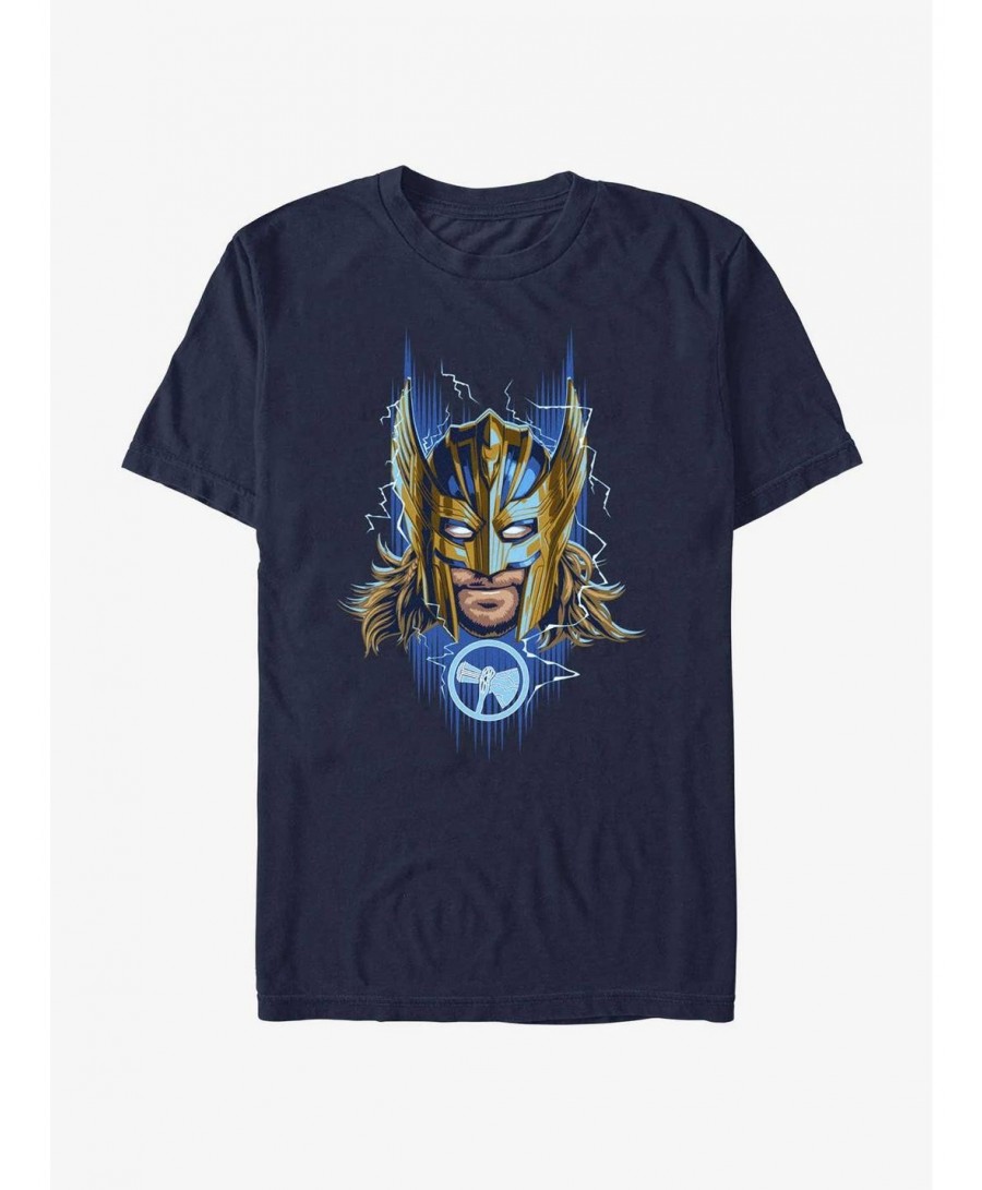 Cheap Sale Marvel Thor Golden Helmet T-Shirt $7.14 T-Shirts