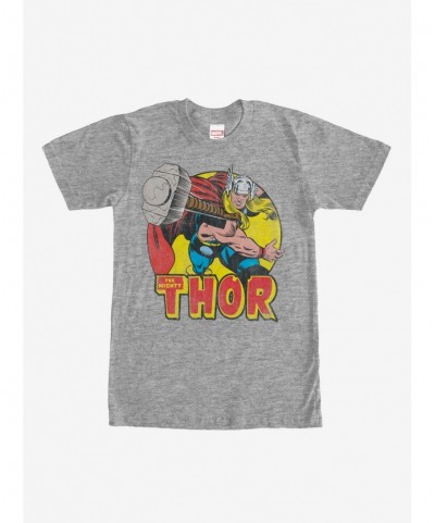 Fashion Marvel Mighty Thor Hammer Throw T-Shirt $5.90 T-Shirts