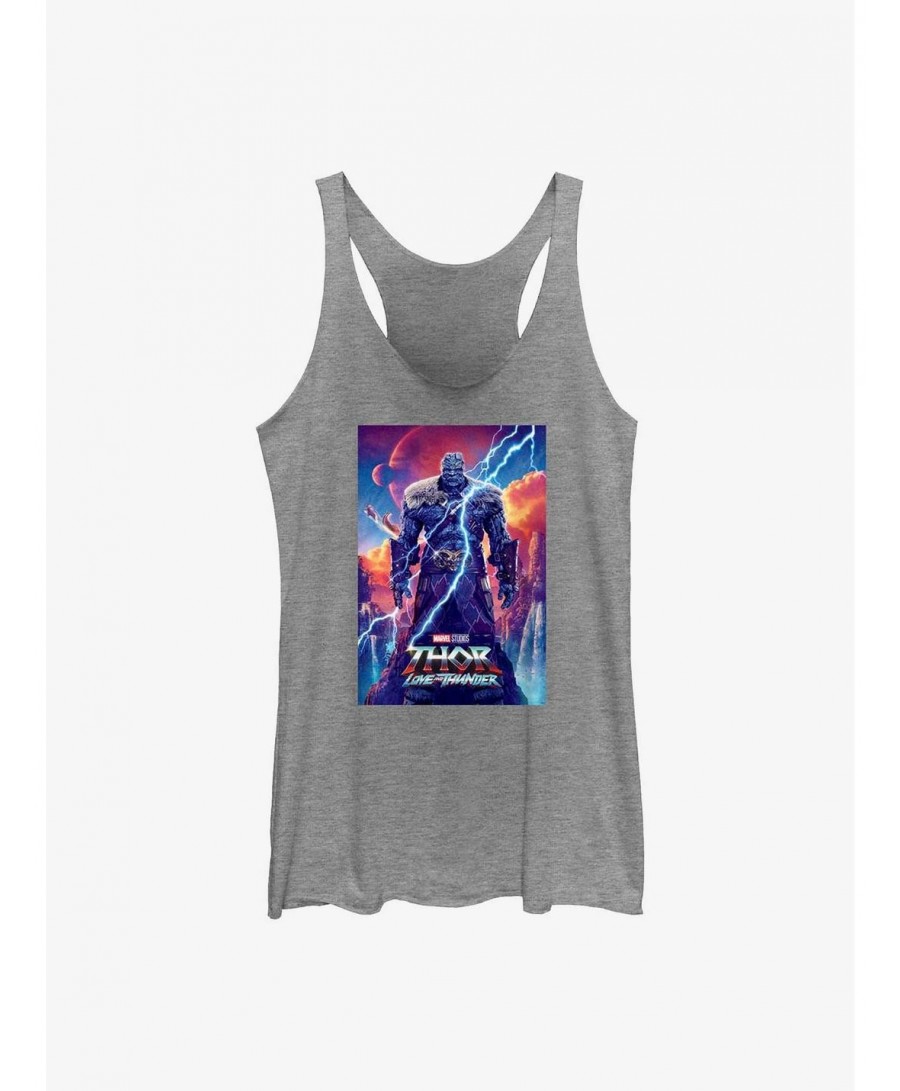 Festival Price Marvel Thor: Love and Thunder Korg Movie Poster Girls Tank $8.29 Tanks