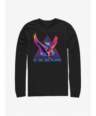 Value for Money Marvel Thor: Love And Thunder Valkyrie Triangle Badge Long Sleeve T-Shirt $12.11 T-Shirts