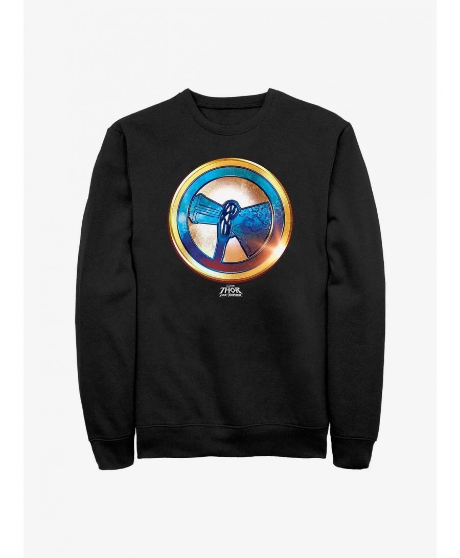 High Quality Marvel Thor: Love And Thunder Stormbreaker Gold Sweatshirt $14.17 Sweatshirts