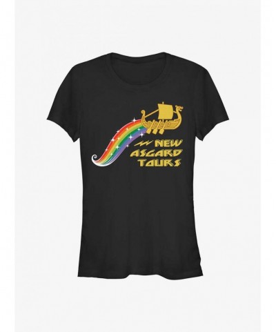 Festival Price Marvel Thor: Love and Thunder Rainbow Tours Girls T-Shirt $5.82 T-Shirts