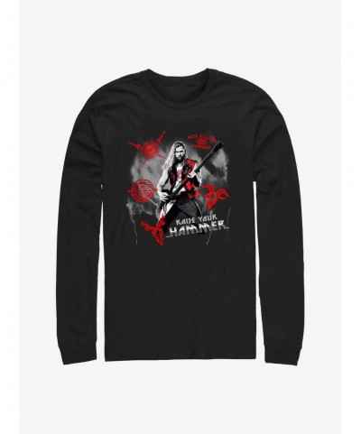 Festival Price Marvel Thor: Love And Thunder Rock God Long Sleeve T-Shirt $11.84 T-Shirts