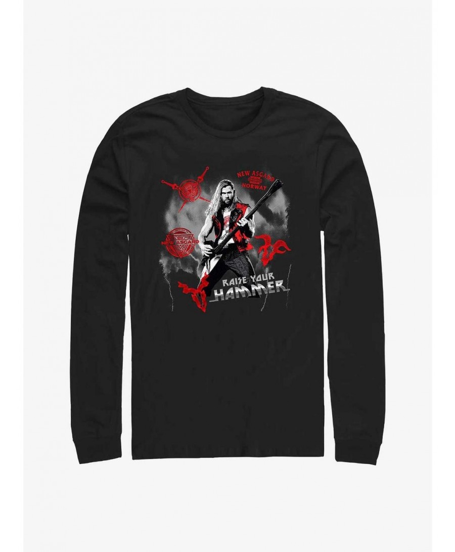 Festival Price Marvel Thor: Love And Thunder Rock God Long Sleeve T-Shirt $11.84 T-Shirts