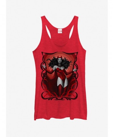 Unique Marvel Scarlet Witch Thorns Girls Tanks $6.63 Tanks