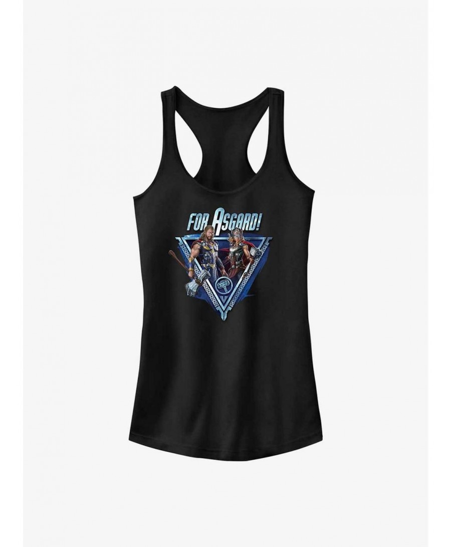 Discount Sale Marvel Thor: Love and Thunder For Asgard Girls Tank $6.97 Tanks