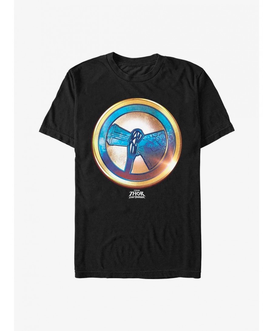 Pre-sale Marvel Thor: Love And Thunder Stormbreaker Gold T-Shirt $6.06 T-Shirts