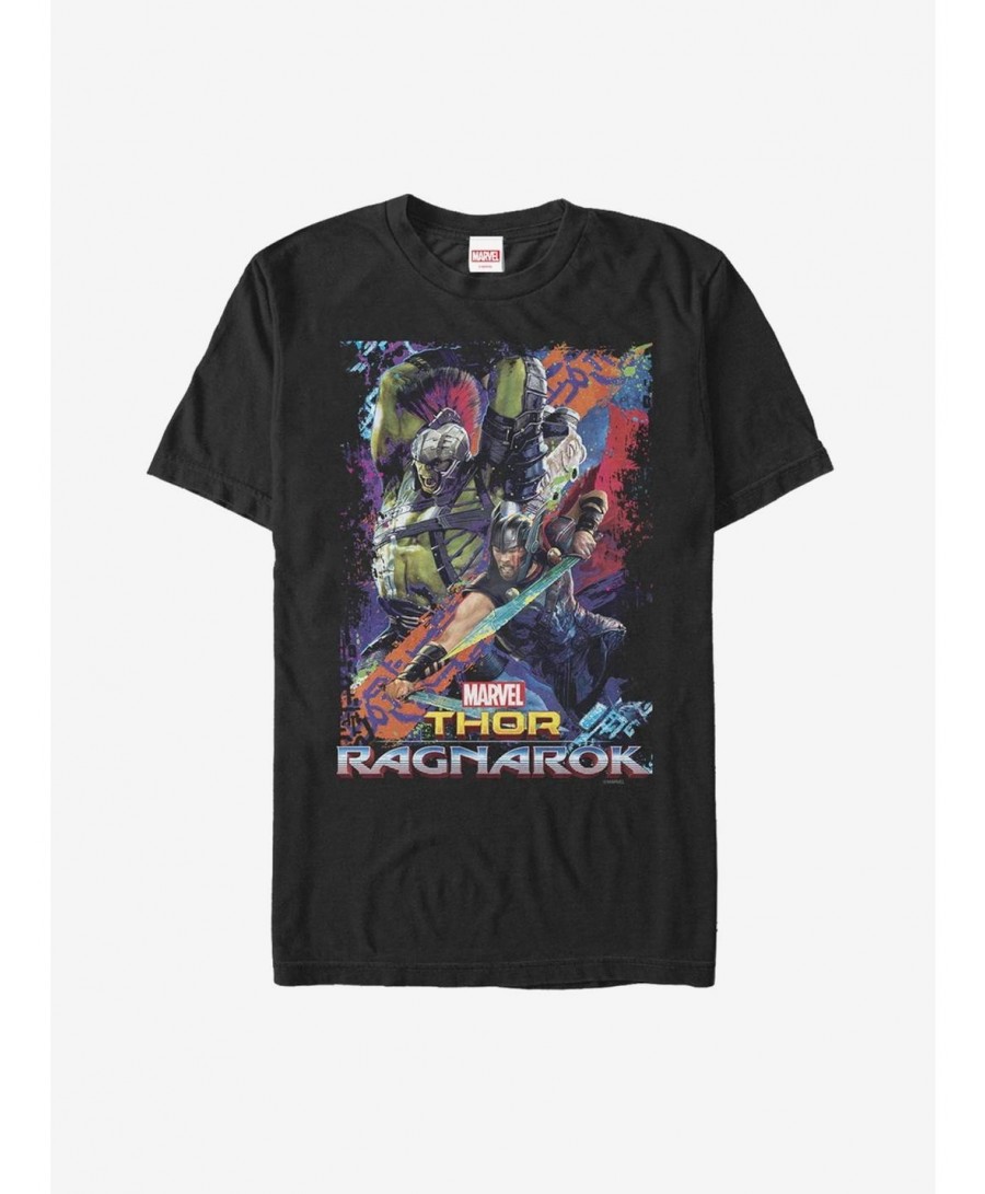 Pre-sale Discount Marvel Thor: Ragnarok Hulk Color Frame T-Shirt $5.90 T-Shirts