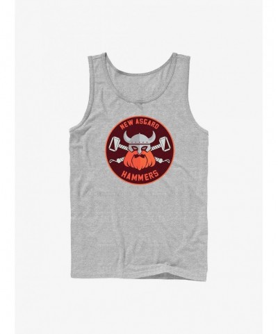 Hot Sale Marvel Thor: Love And Thunder Hammers Badge Tank $7.97 Tanks