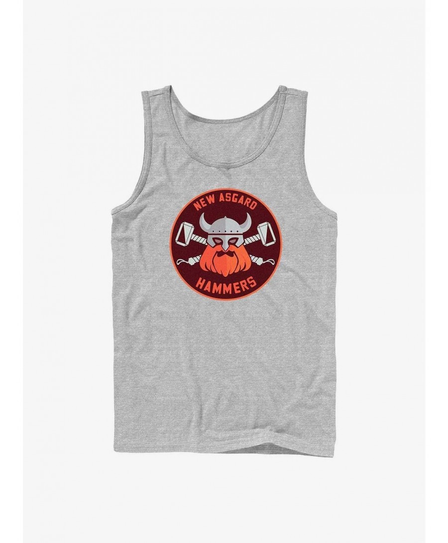 Hot Sale Marvel Thor: Love And Thunder Hammers Badge Tank $7.97 Tanks