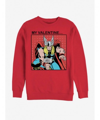 Value Item Marvel Thor My Valentine Sweatshirt $8.86 Sweatshirts