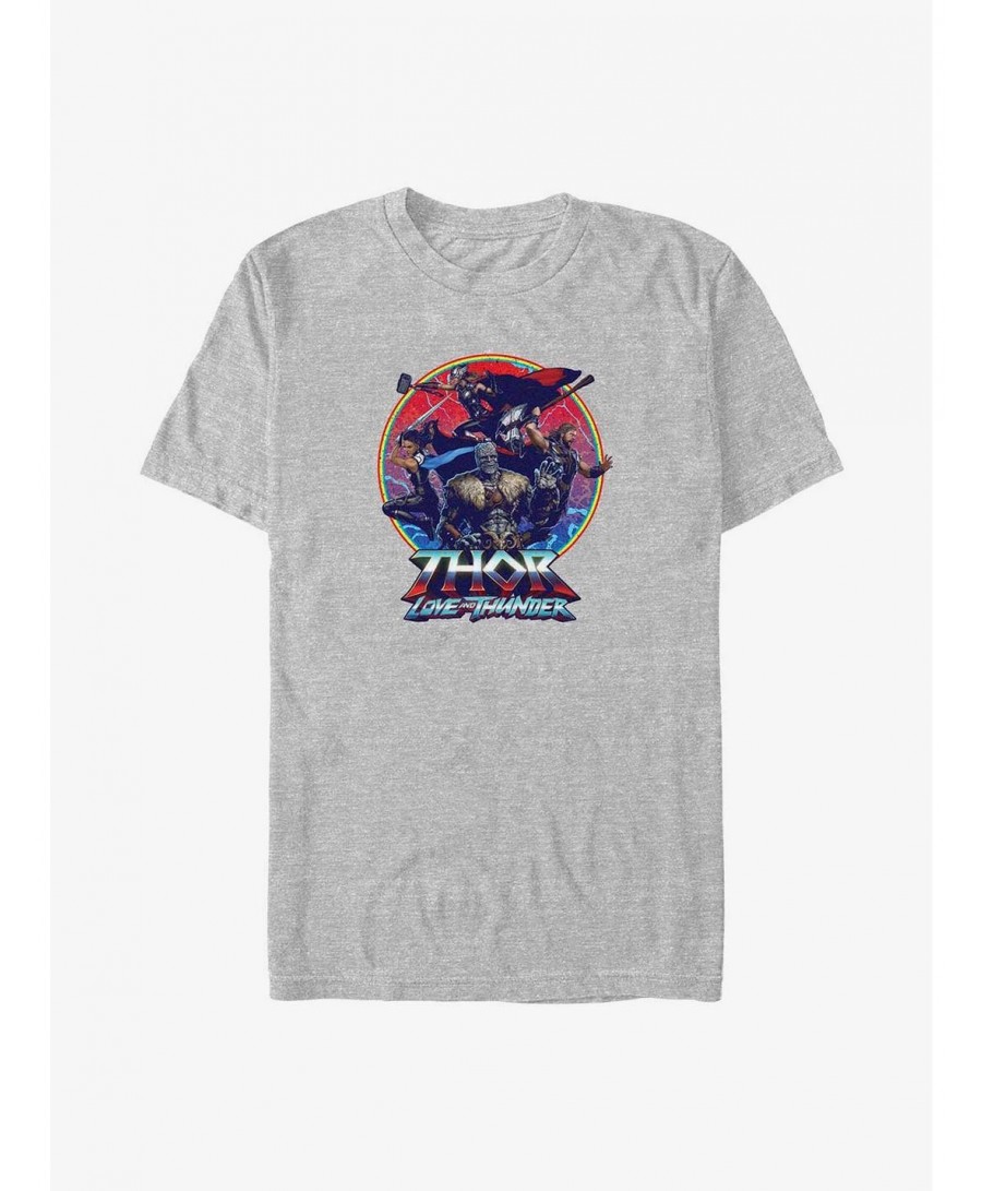 Seasonal Sale Marvel Thor: Love and Thunder Group Emblem Big & Tall T-Shirt $10.76 T-Shirts