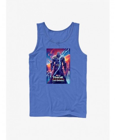 Clearance Marvel Thor: Love and Thunder Korg Movie Poster Tank $8.17 Tanks