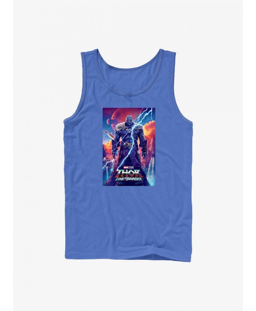 Clearance Marvel Thor: Love and Thunder Korg Movie Poster Tank $8.17 Tanks