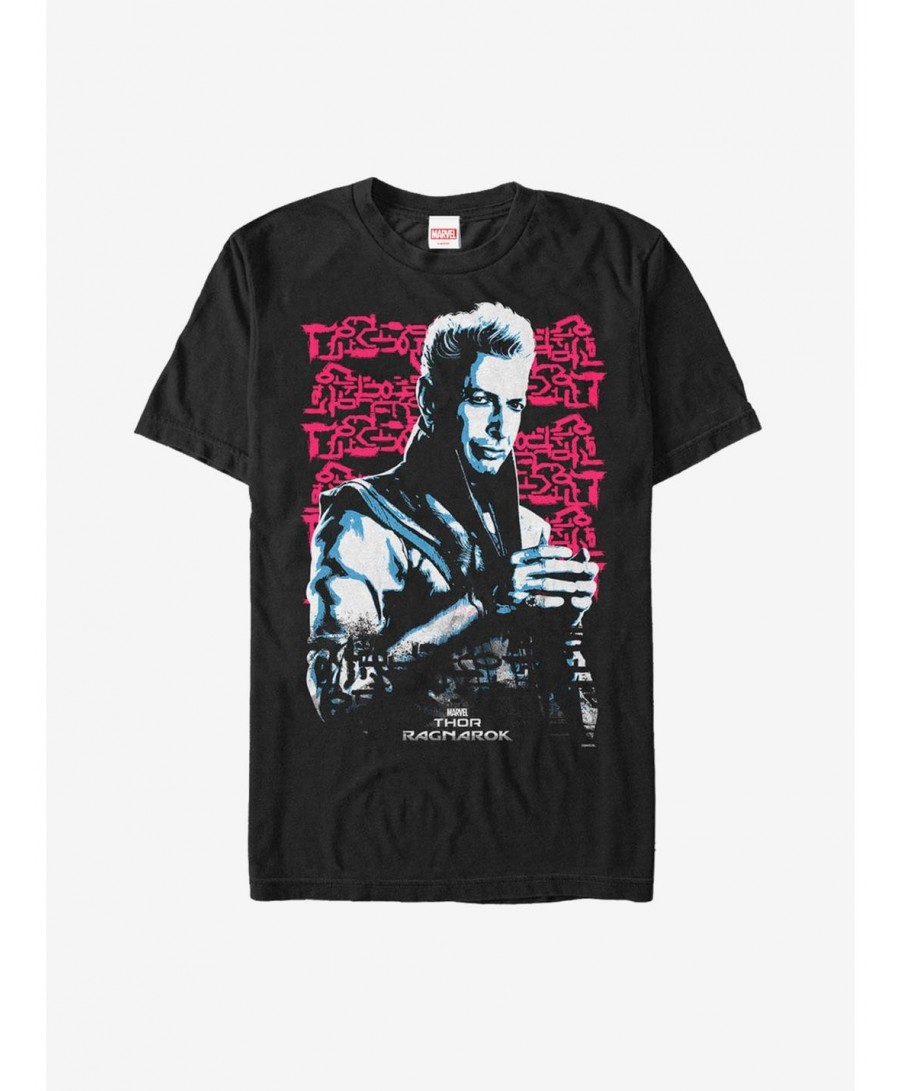 Huge Discount Marvel Thor: Ragnarok Grandmaster Script T-Shirt $7.14 T-Shirts