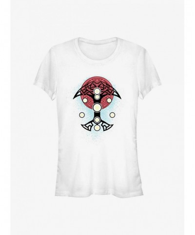 Hot Sale Marvel Thor: Love and Thunder Blue Splatter Cosplay Girls T-Shirt $7.77 T-Shirts