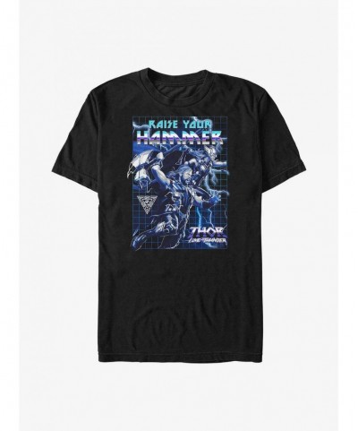 New Arrival Marvel Thor: Love And Thunder Raise Your Hammer T-Shirt $7.30 T-Shirts