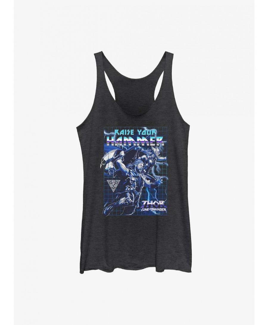 Limited-time Offer Marvel Thor: Love And Thunder Raise Your Hammer Girl's Tank $7.10 Tanks