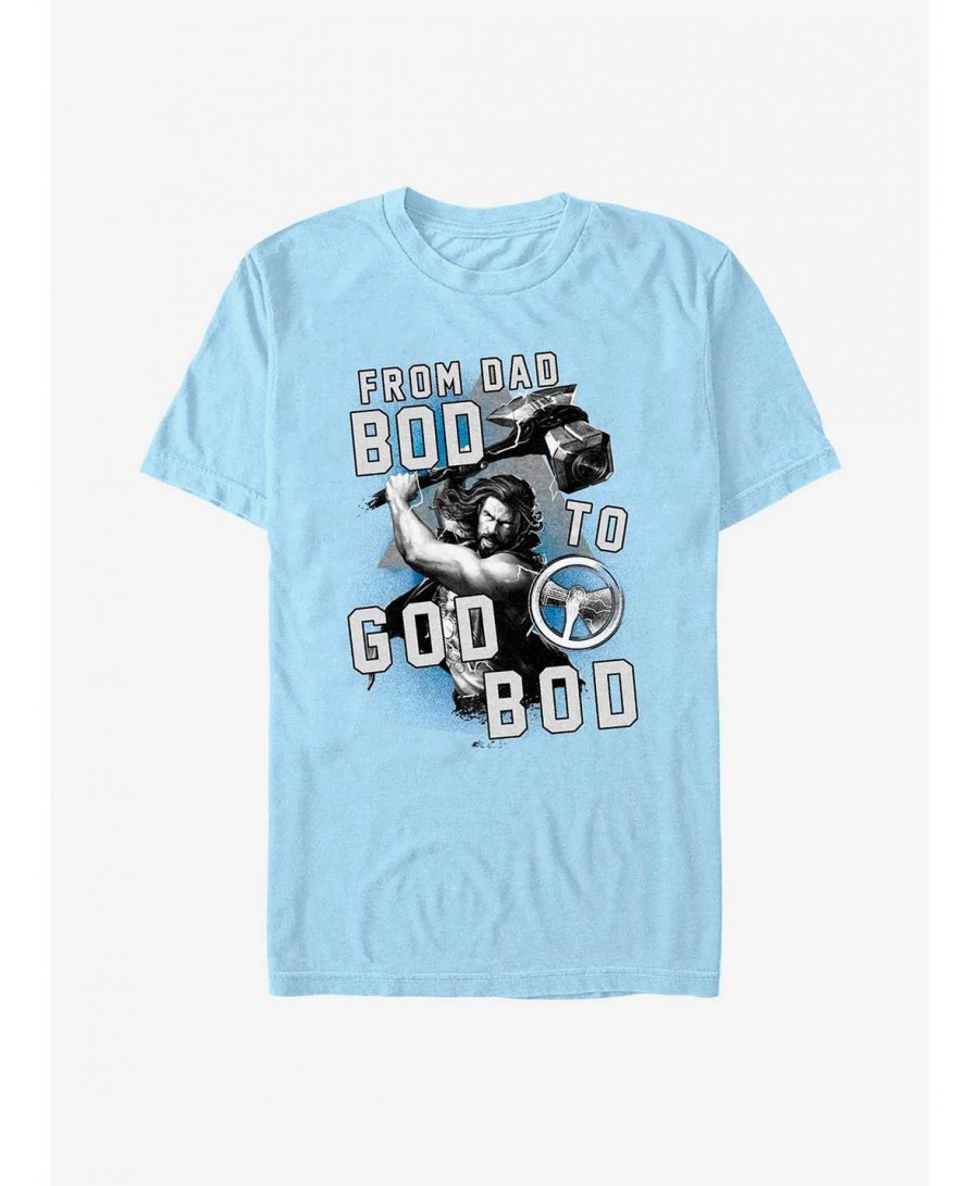 Huge Discount Marvel Thor: Love and Thunder From Dad Bod To God Bod T-Shirt $5.44 T-Shirts