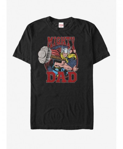 Pre-sale Marvel Father's Day Thor Mighty Dad Hammer T-Shirt $5.90 T-Shirts