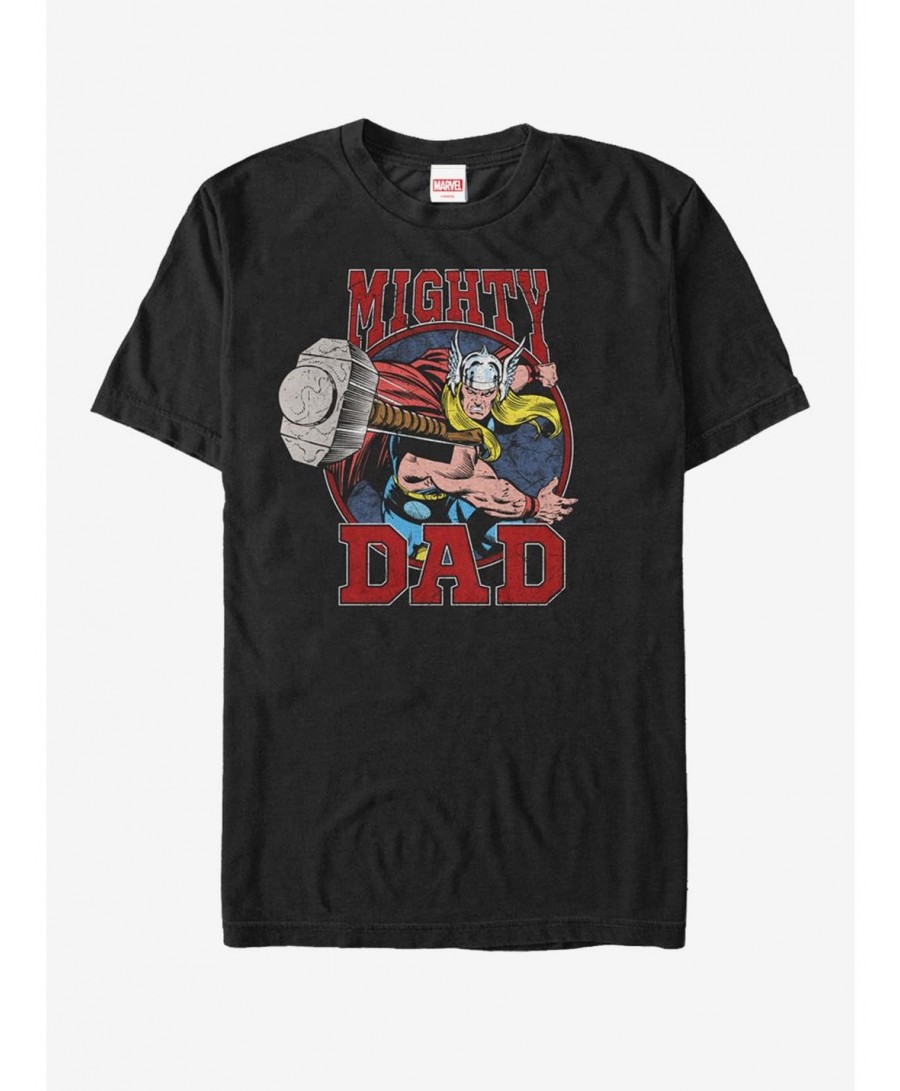 Pre-sale Marvel Father's Day Thor Mighty Dad Hammer T-Shirt $5.90 T-Shirts