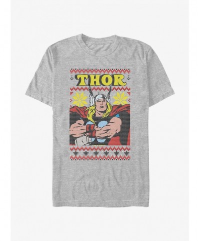 Limited Time Special Marvel Thor Asgardian Ugly Christmas T-Shirt $5.75 T-Shirts