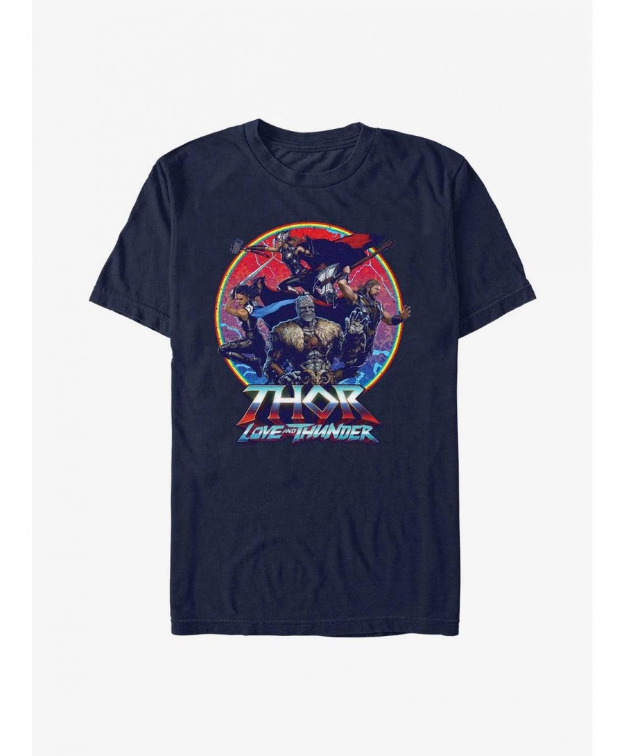 Wholesale Marvel Thor: Love And Thunder Group Emblem T-Shirt $5.28 T-Shirts