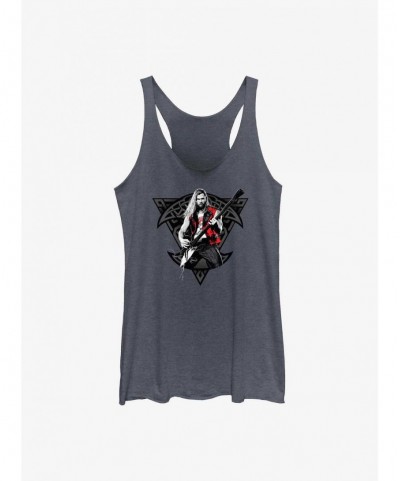 Limited Time Special Marvel Thor: Love And Thunder Rocker Viking Thor Girl's Tank $7.96 Tanks