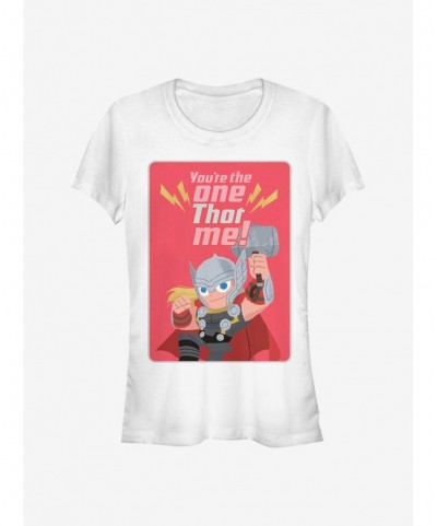 Discount Sale Marvel Thor One Thor Me Girls T-Shirt $7.77 T-Shirts