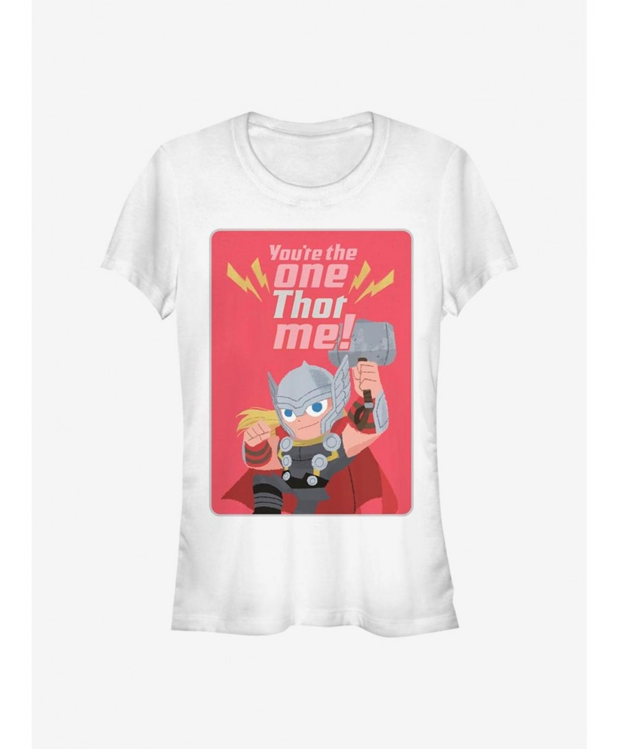 Discount Sale Marvel Thor One Thor Me Girls T-Shirt $7.77 T-Shirts